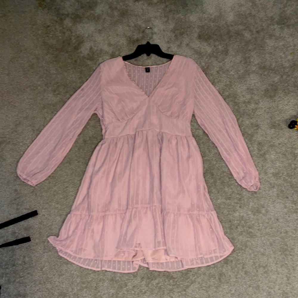 light pink flowy dress